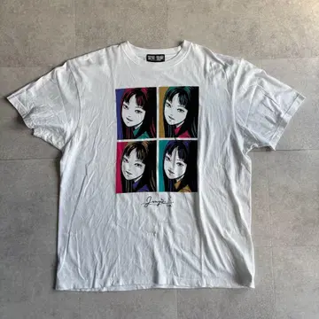 묘지의 화랑 이토 준지 토미에 T셔츠 화이트 XXL