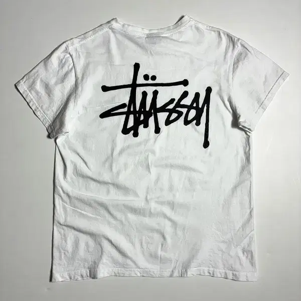 스투시 STUSSY 베이직 시그니처 로고 코튼 반팔 티셔츠 R2540