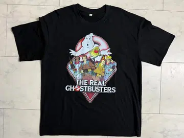THE REAL GHOSTBUSTERS 블랙 고스트버스터즈 티셔츠