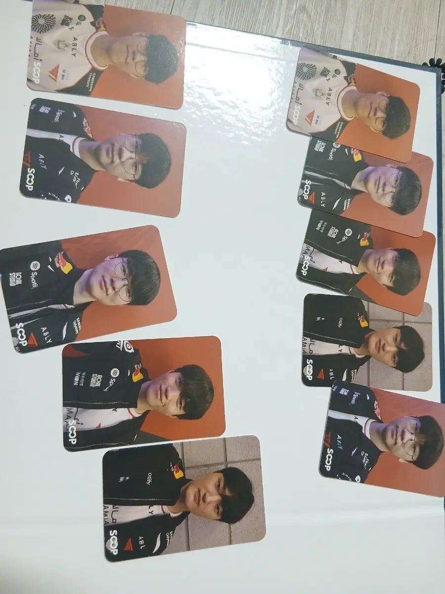 t1 soop 포토카드 5장 세트 msi 팬페스타
