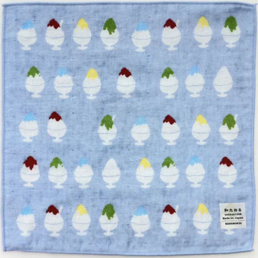 일본 면 손수건 핸드타올 소라 빙수