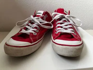 VANS 스니커즈 레드 로우컷