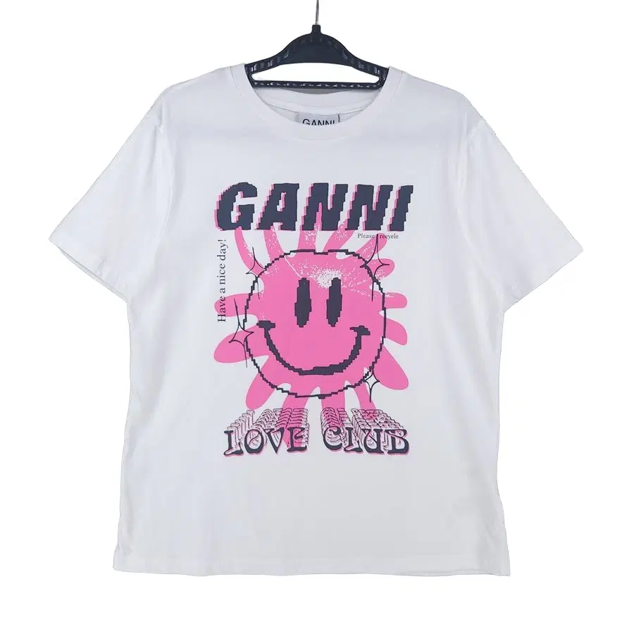 [여L]가니(GANNI) 러브클럽 반팔티[Y67-047]/레이디블루