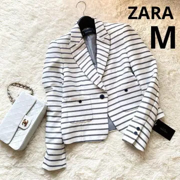 택 포함 새상품 ZARA 자라 테일러드 자켓 자켓 스트라이프 M