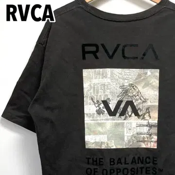 RVCA 루카 THRASHED BOX 백 프린트 T셔츠 그레이 M