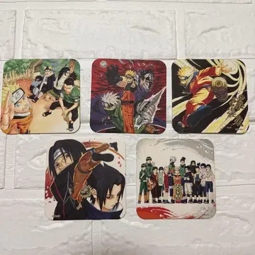 NARUTO 나루토 창간 50주년 기념 점프전 아트 코스터 5장 세트