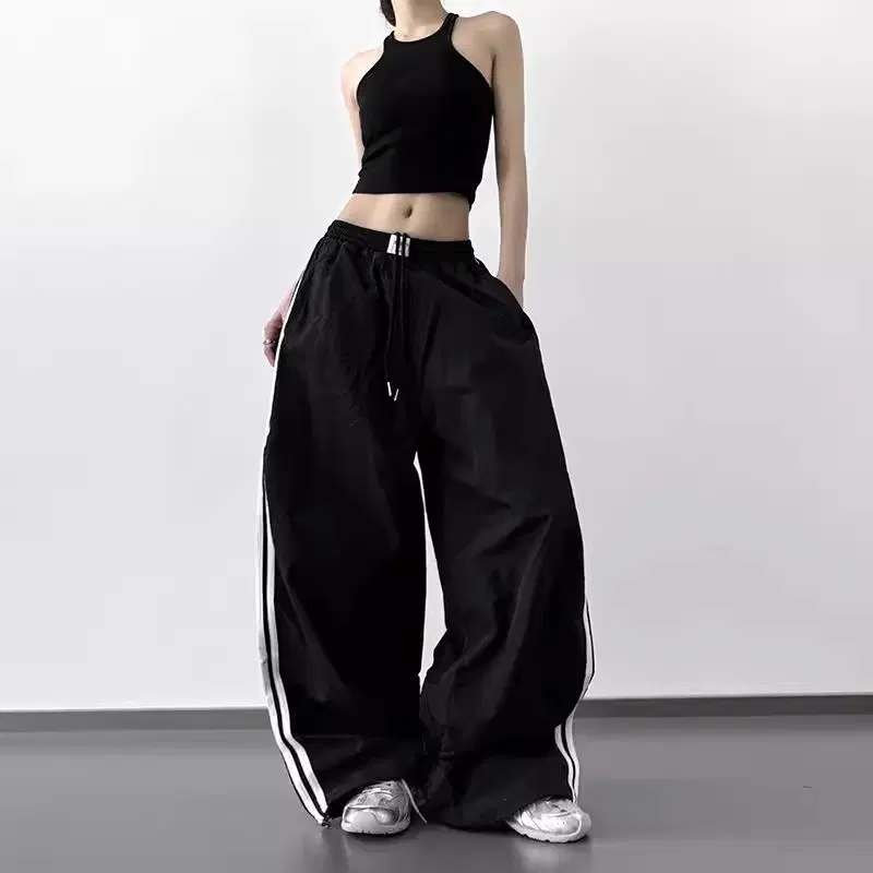 블랙 와이드 트레이닝 팬츠 """