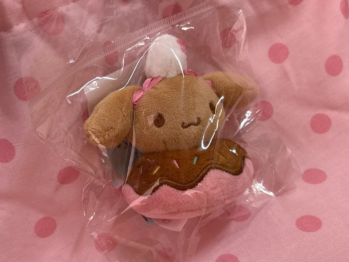 산리오 시나모롤 스위트 카페 한정판 도넛 모카 키링 인형 마스코트
