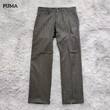 PUMA 푸마 골프 팬츠 남성용 하운드투스 올 패턴 M 상당 롱 기장