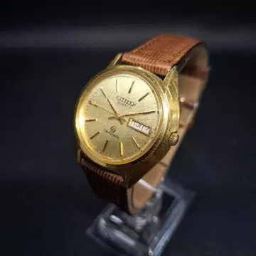 CITIZEN 시티즌 CRYSTRON 크리스 트론 골드 빈티지