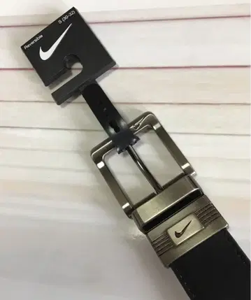 새상품 Nike 나이키 리버서블 로고 버클 가죽 벨트 사이즈 S