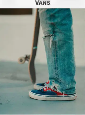 VANS 스케이트 에라 네이비/레드