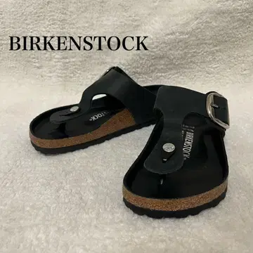 [BIRKENSTOCK] GIZEH 샌들 블랙 버클