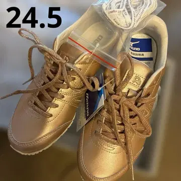 MIZUNO 여성용 스니커즈 골드