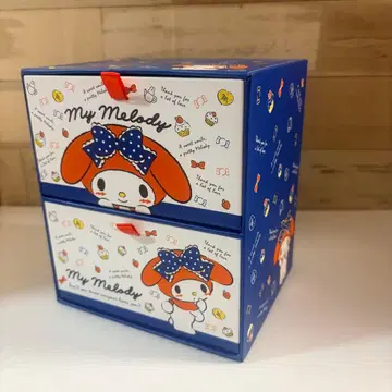 산리오 마이멜로디 2단 서랍 소품함 레어