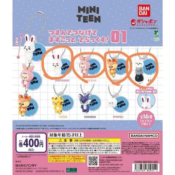 MINI TEEN 집어서 연결하는 마스코트 디럭스! 5종