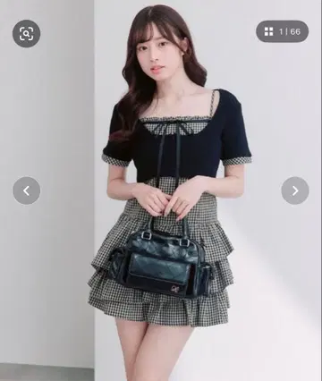 OLIVE des OLIVE 반팔 가디건과 미니 원피스 세트