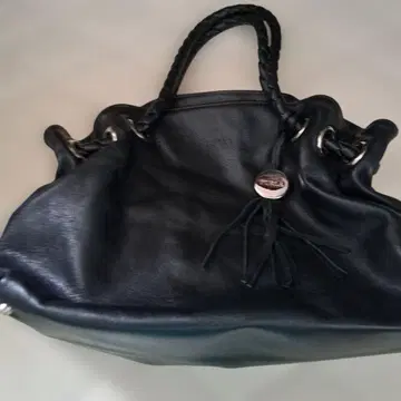 FURLA 훌라 블랙 가죽 핸드백