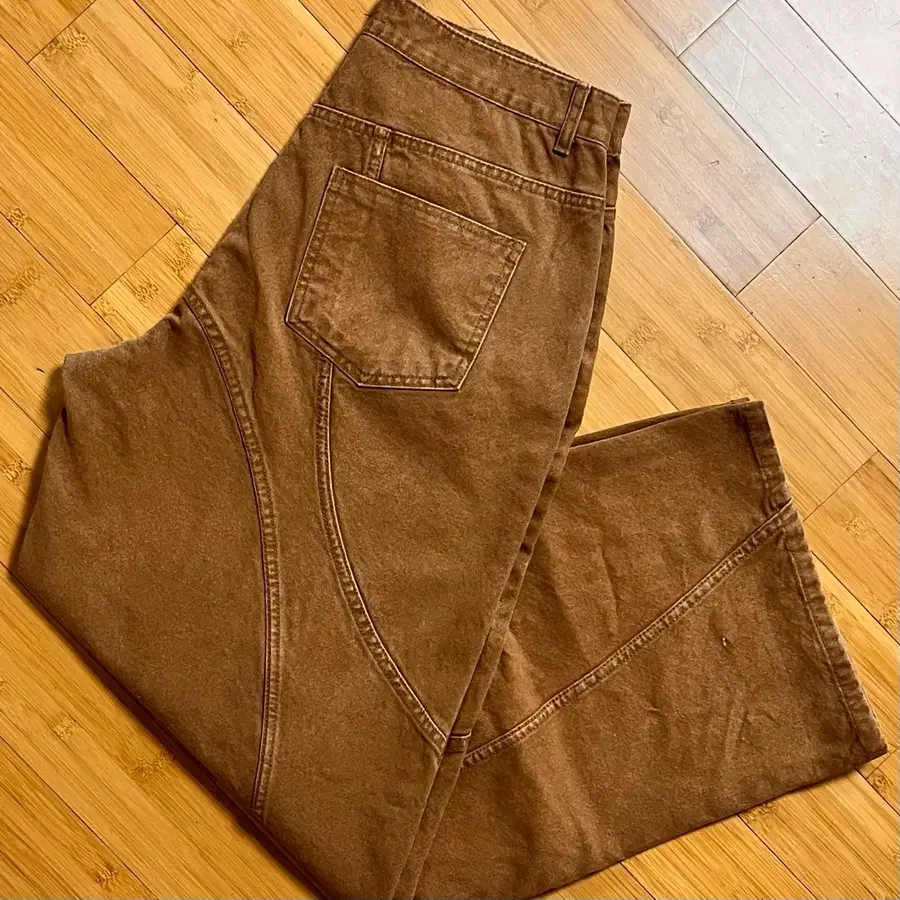 언유즈드 카펜터 카멜 데님팬츠 L SIZE