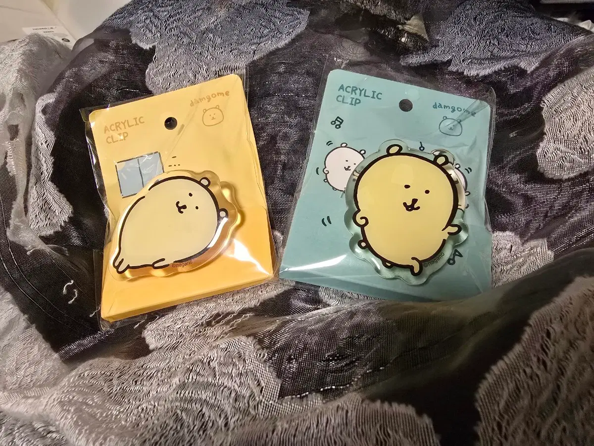 나가노 농담곰 아크릴 클립 새제품 일괄