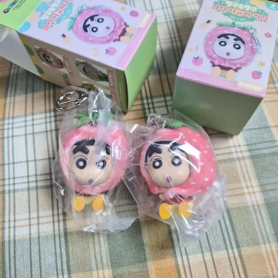딸기짱구 키링 과일짱구 피규어 키링