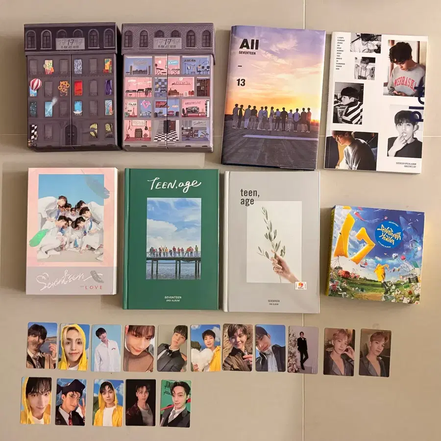 세븐틴 굿즈 개봉앨범 포카 급처
