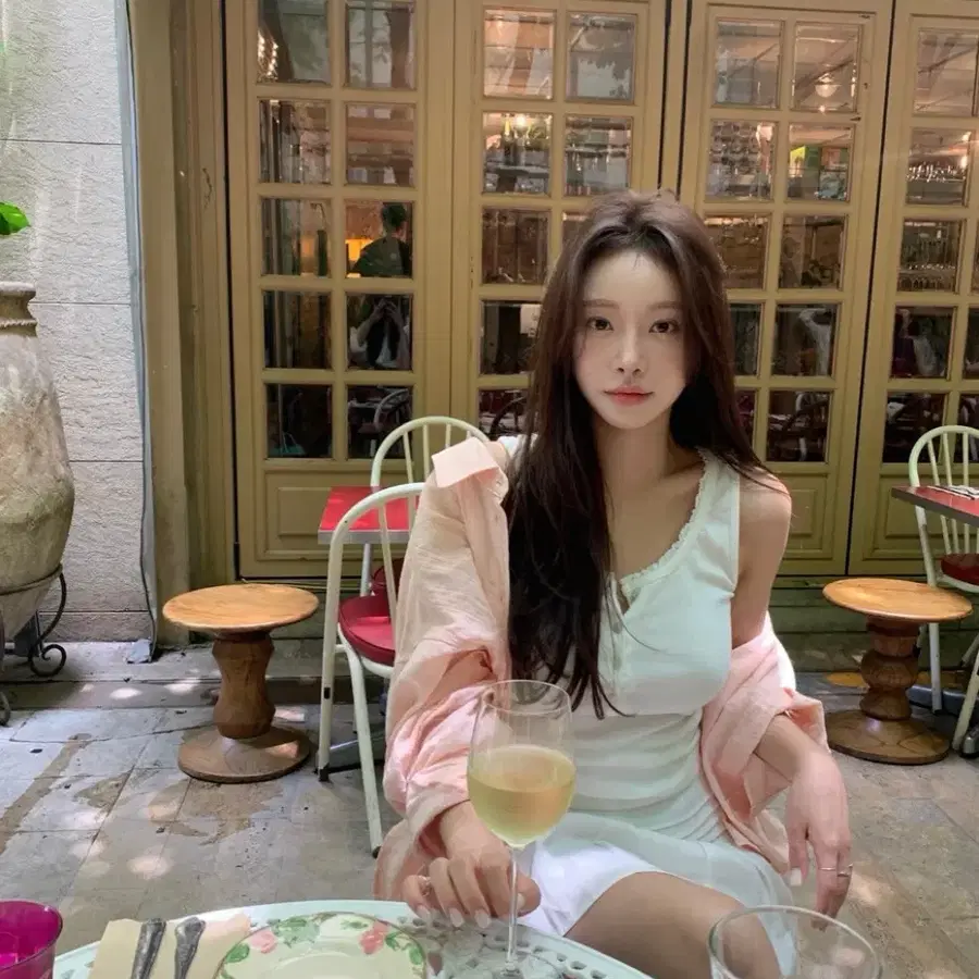 더위시 리즈(leeds) Bonnie button sleeveless, 리즈 슬리브리스