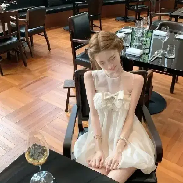 시슬리 에뜨왈 원피스 아이보리