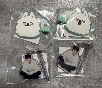 TXT 연준 헤어 클립 아크릴 키링