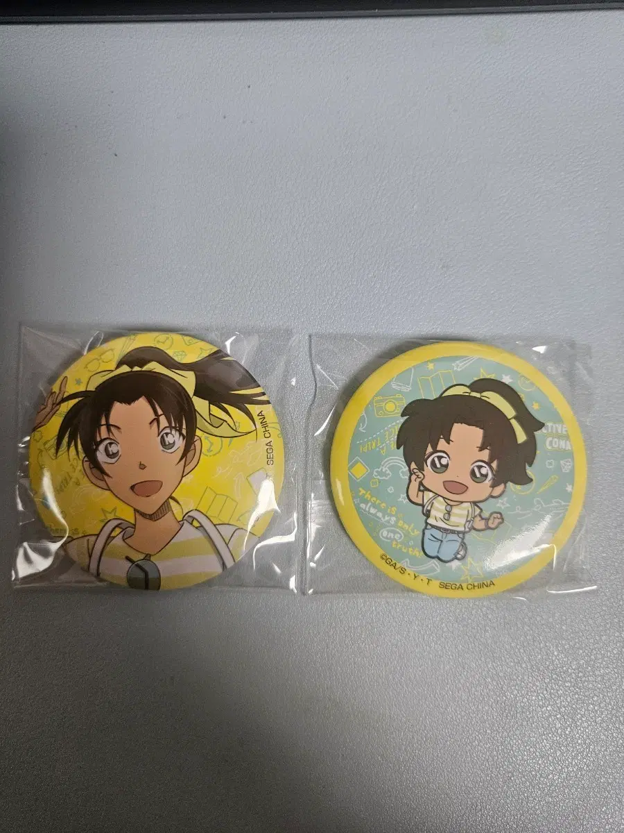 코난 캔배지 토야마 카즈하 세트