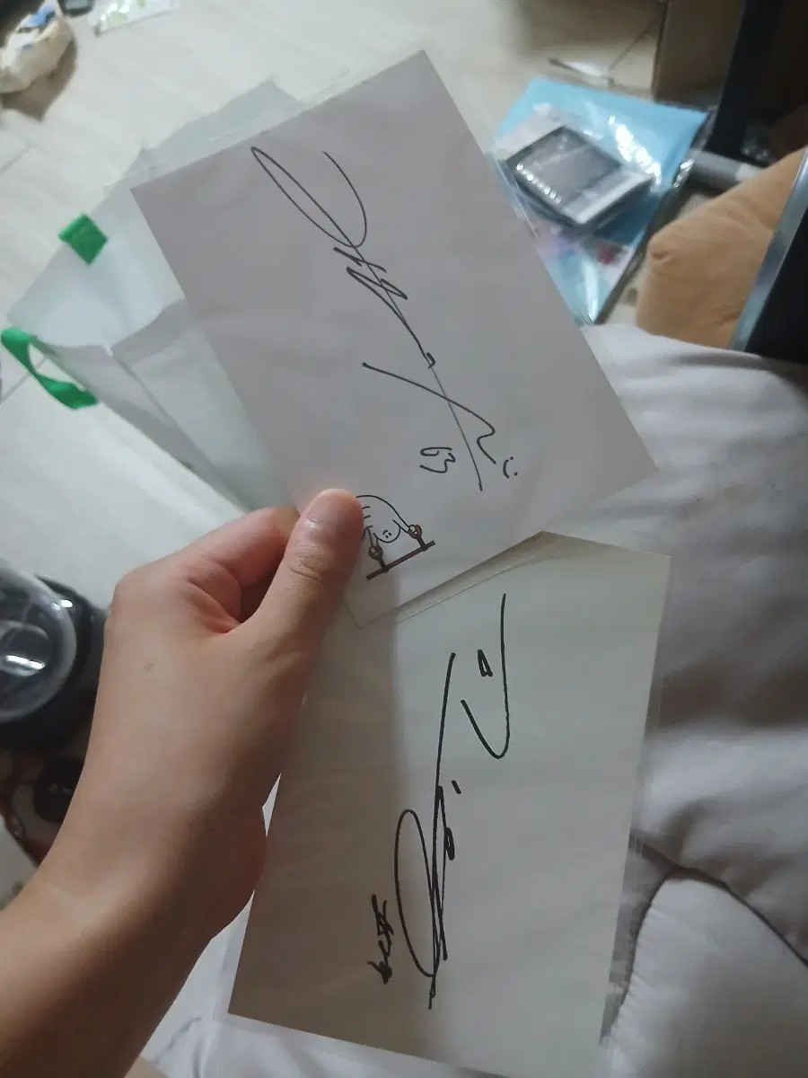 두산베어스 김택연 이병헌 친필싸인