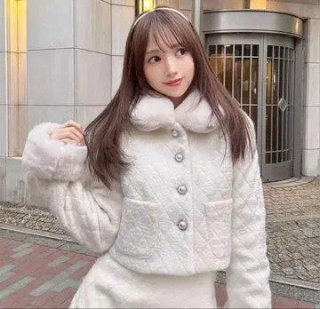 미셸 마카롱 퍼 퀼팅 셋업