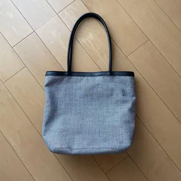 마가렛호웰 린넨 가죽 토트백