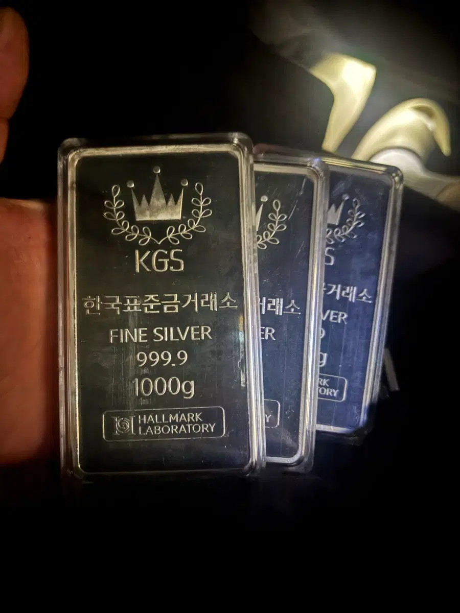 KGS 한국표준금거래소 파인실버 1000g 3개