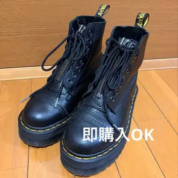닥터 마틴 프론트 지퍼 부츠 블랙 24cm 정도