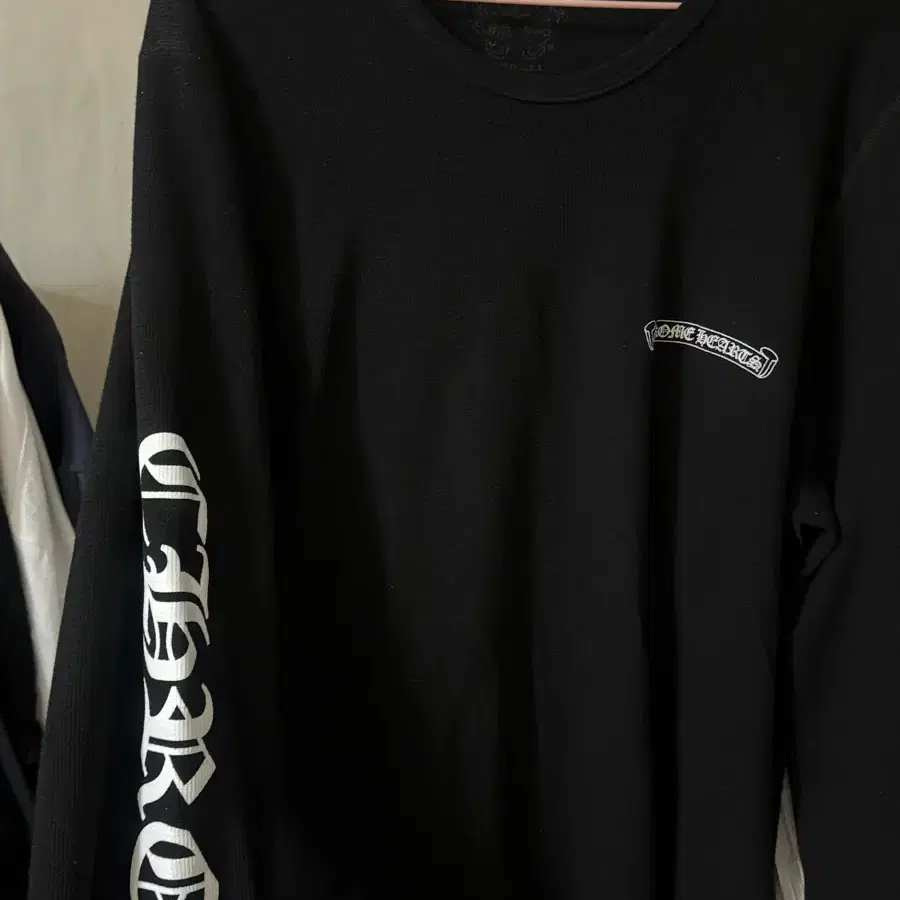 크롬하츠 스크롤 로고 와플 롱슬리브 XXL
