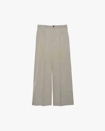 YOKE Graphpaper 3 PLEATED WIDE TROUSERS