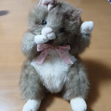오하라 봉제 인형 고양이 쇼와 레트로