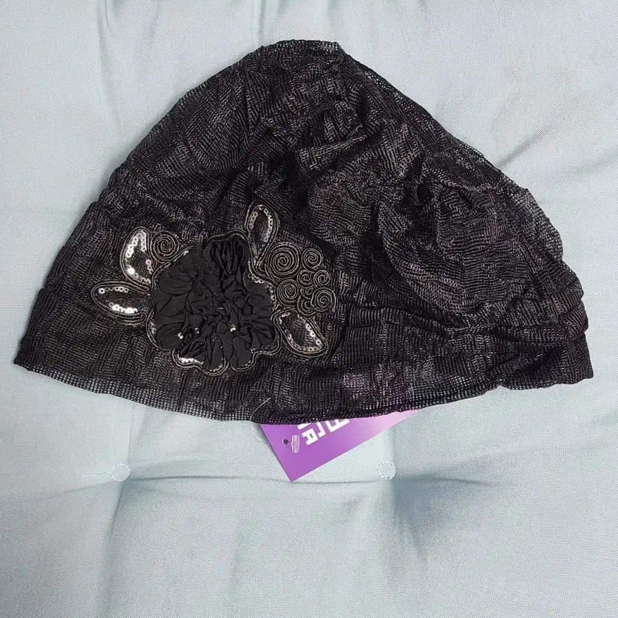 빈티지존 장미 큐빅 두건 모자