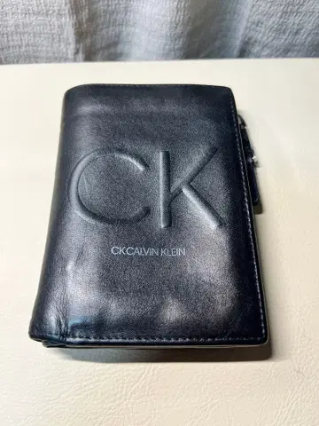 고품질 CK CALVIN KLEIN 접이식 지갑 블랙
