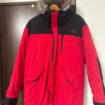 THE NORTH FACE 다운 자켓 레드 블랙 M