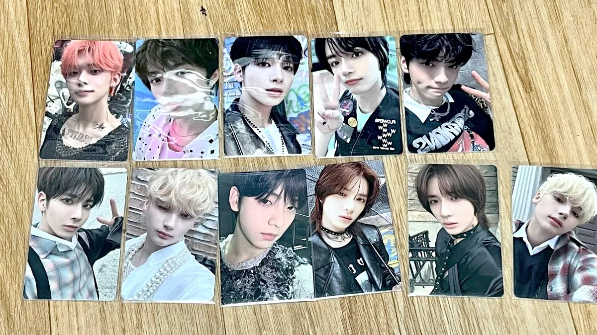 급처!!!!!) 투바투 포카 일괄 판매 수빈 연준 범규 태현 휴닝카이
