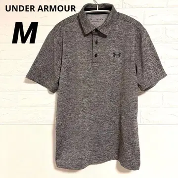 UNDER ARMOUR 언더아머 골프 셔츠 반팔 피케 셔츠 M 그레이