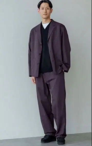UNIQLO C 이지 워크 자켓 퍼플