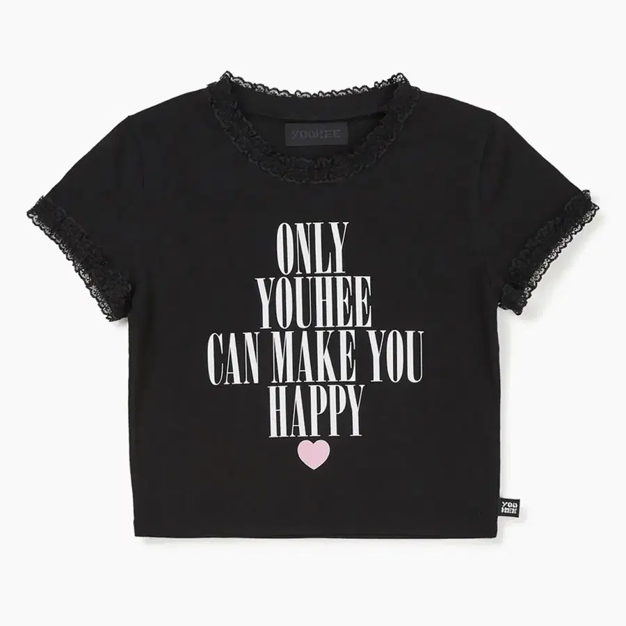 YOUHEE 유희 LACE LETTERING BABY T-SHIRTS