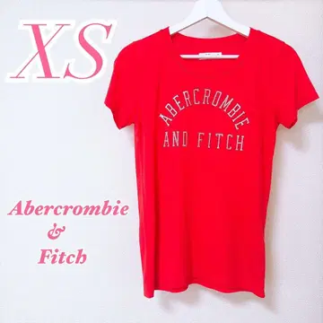 Abercrombie & Fitch T셔츠 레드 XS 캐주얼 코디