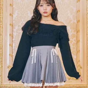 [ Me roir ] 아코디언 플리츠 랩스커트