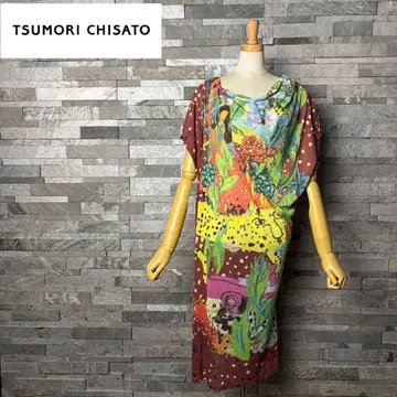 [레어] 츠모리치사토 쿠바 걸 드레이프 비대칭 원피스