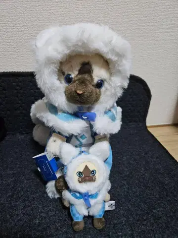 USJ 한정판 몬스터 헌터 아이루 봉제 인형 의상 및 마스코트 포함