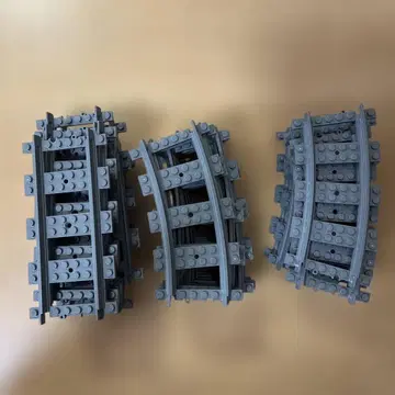 LEGO 레고 기차용 선로 직선 곡선 세트
